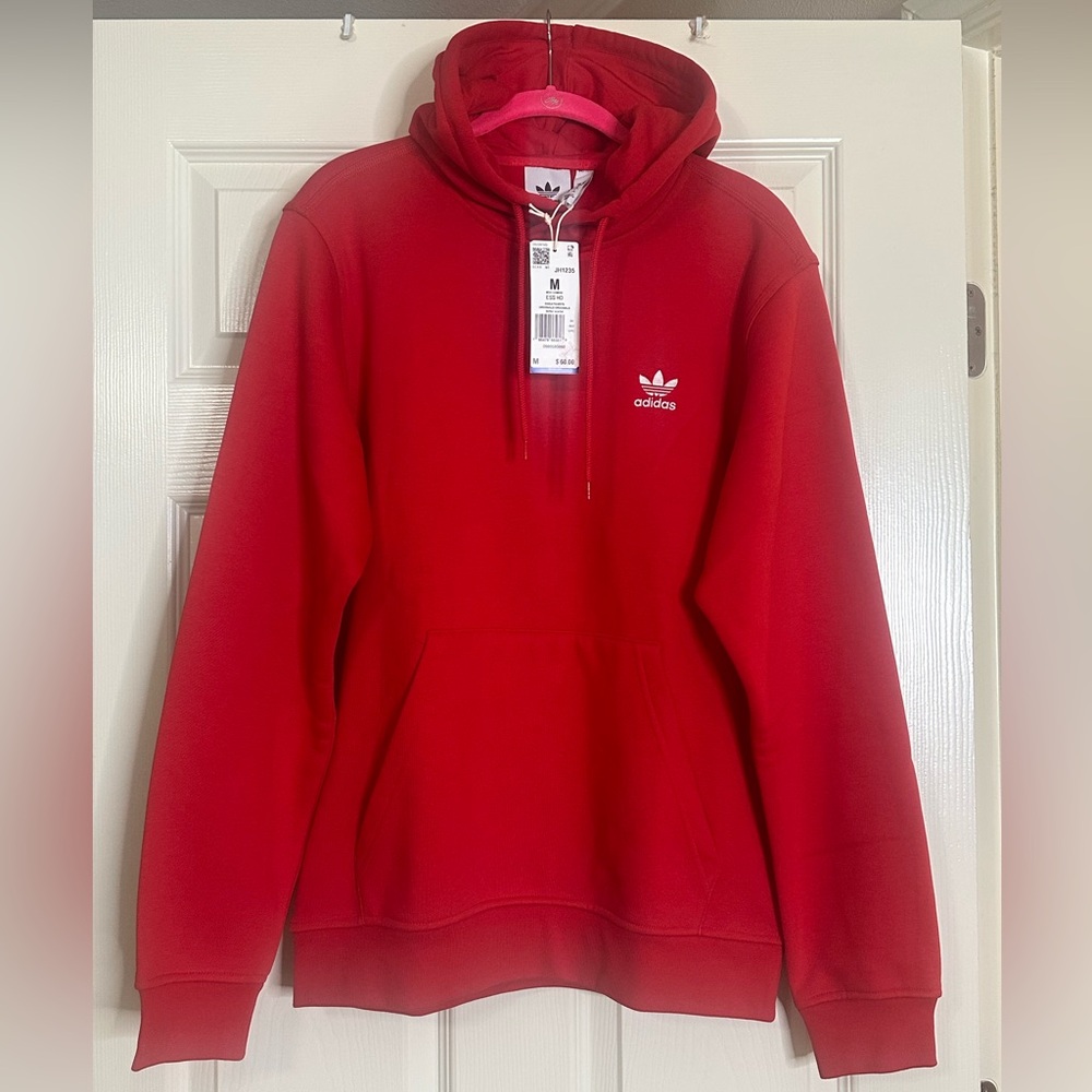 Adidas Men's Bold Red Hoodie
